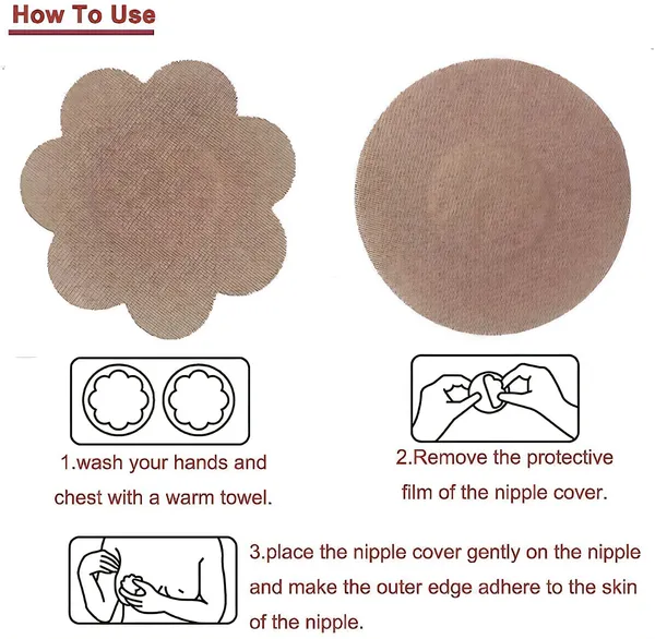 Beige_Satin_Nipple_Pasties_For_Women_&_Girls