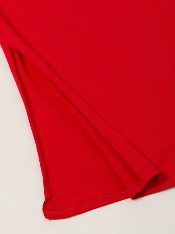 Maroon_Cotton_Saree_Shapewear_For_Women_&_Girls