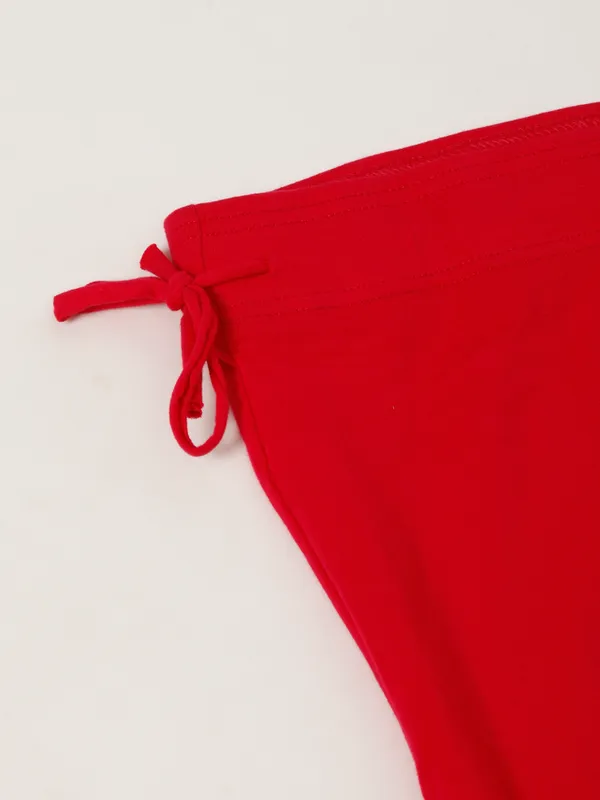 Maroon_Cotton_Saree_Shapewear_For_Women_&_Girls