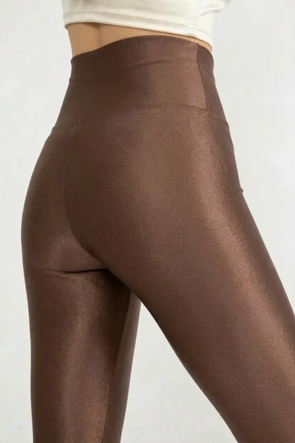 Premium_Luxe_High_Waist_Coffee_Brown_Metallic_Glossy_Tights_Glossy_Leggings_Shiny_Shimmer_Leggings_Shimmer_Tights