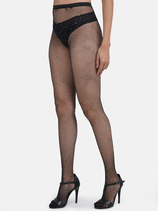Black_Nylon_Diamond_Fishnet_Stockings_For_Women_&_Girls