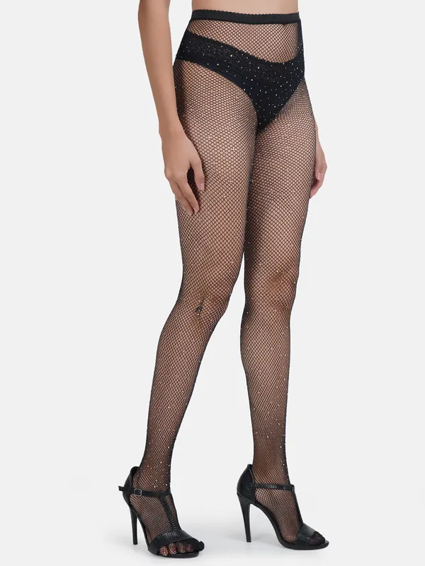 Black_Nylon_Diamond_Fishnet_Stockings_For_Women_&_Girls
