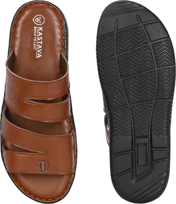 KASTAVA_Synthetic_Cushioned_Comfortable_Men_Sandals_(Tan)