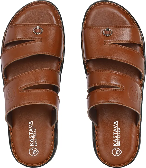 KASTAVA_Synthetic_Cushioned_Comfortable_Men_Sandals_(Tan)