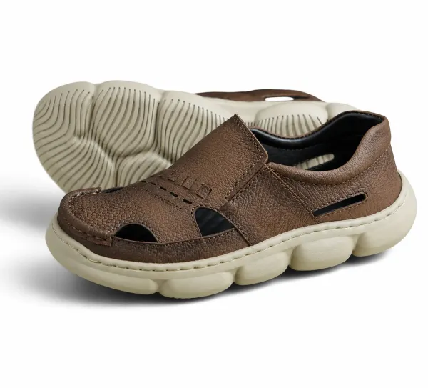 1060_brown_-_Men’s_Premium_Brown_Comfort_Casual_Slip-On_Sandals