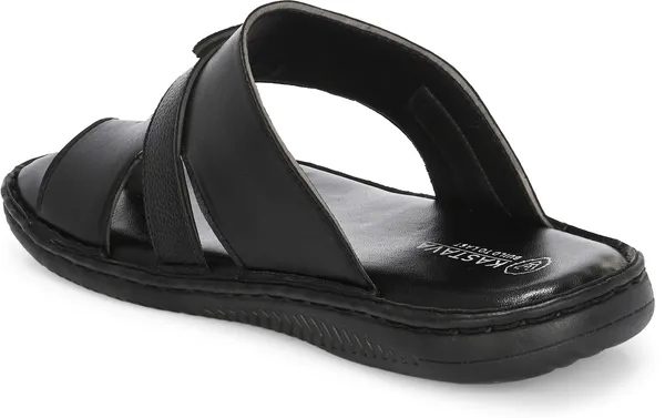 KASTAVA_Cross_Strap_Synthetic_Toe_Ring_Men_Sandals_(Black)