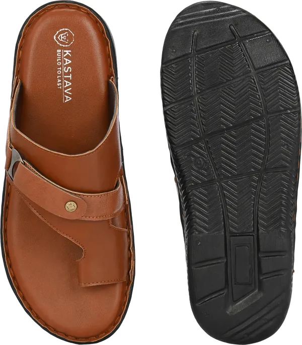 KASTAVA_Cross_Strap_Synthetic_Toe_Ring_Men_Sandals_(Tan)