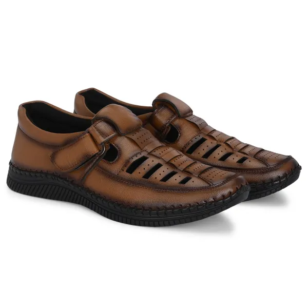 KASTAVA_Premium_Cushioned_Fisherman_Men_Sandals_(Tan)