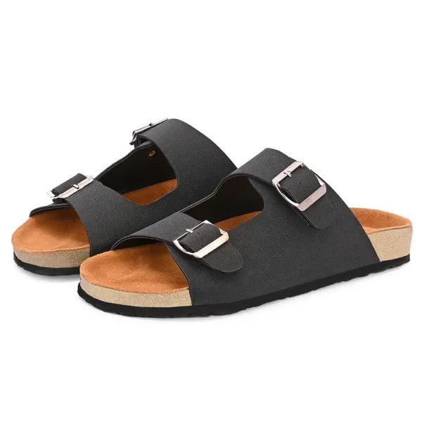 Black_slippers_with_hiqh_quality_sythetic_leather,_genuine_leatherite_cushioned_insoles_and_rubber_sole_for_a_long_lasting_effect