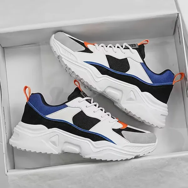Chunky_Running_Sneakers_–_White_Green_&_Orange_Colorblock_Lightweight_Casual_Sports_Shoes