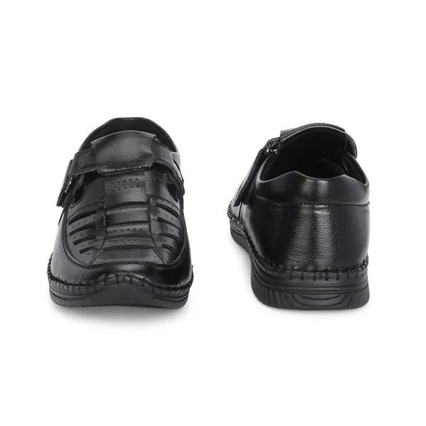 KASTAVA_Premium_Cushioned_Fisherman_Men_Sandals_(Black)