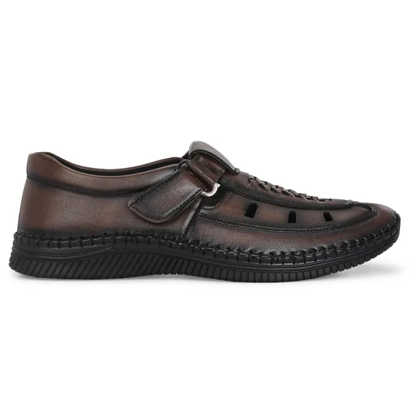 KASTAVA_Premium_Cushioned_Fisherman_Men_Sandals_(Brown)