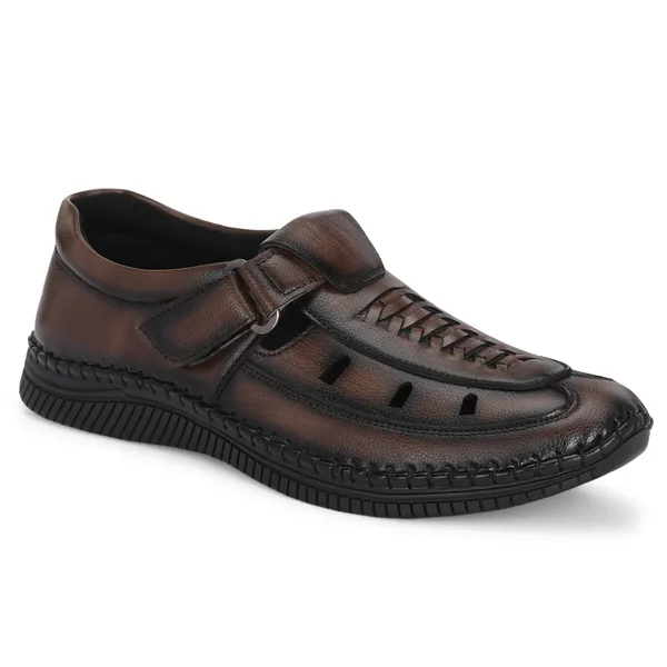 KASTAVA_Premium_Cushioned_Fisherman_Men_Sandals_(Brown)