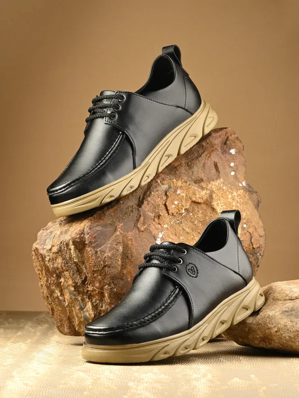 KASTAVA_Casual_Shoes,_Black_Lace_Up_Sneakers_For_Men_(Black)