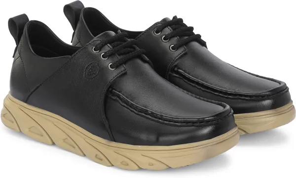 KASTAVA_Casual_Shoes,_Black_Lace_Up_Sneakers_For_Men_(Black)