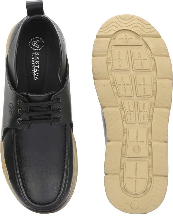 KASTAVA_Casual_Shoes,_Black_Lace_Up_Sneakers_For_Men_(Black)