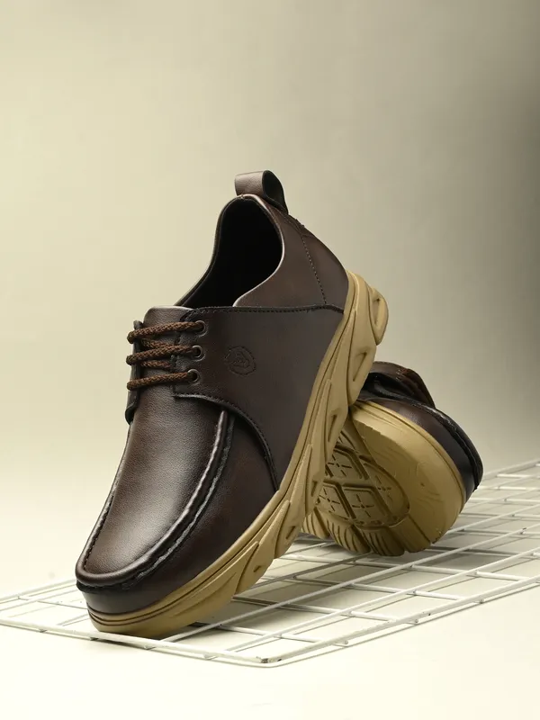 KASTAVA_Casual_Shoes,_Brown_Lace_Up_Sneakers_For_Men_(Brown)