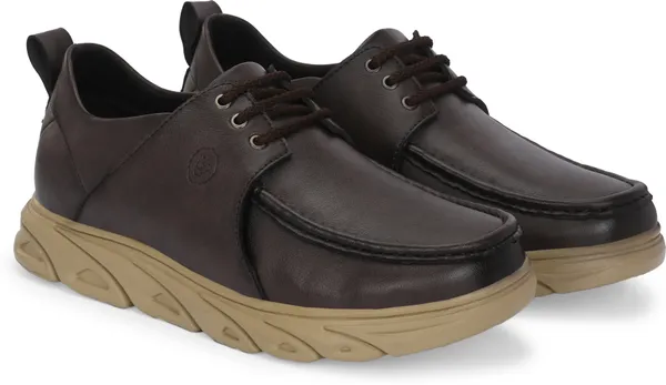 KASTAVA_Casual_Shoes,_Brown_Lace_Up_Sneakers_For_Men_(Brown)