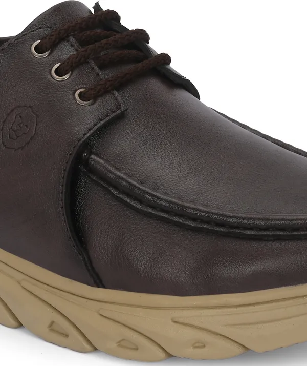 KASTAVA_Casual_Shoes,_Brown_Lace_Up_Sneakers_For_Men_(Brown)