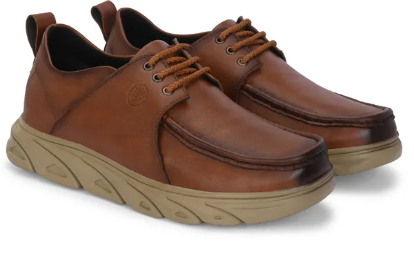 KASTAVA_Casual_Shoes,_Tan_Lace_Up_Sneakers_For_Men_(Tan)