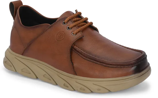 KASTAVA_Casual_Shoes,_Tan_Lace_Up_Sneakers_For_Men_(Tan)