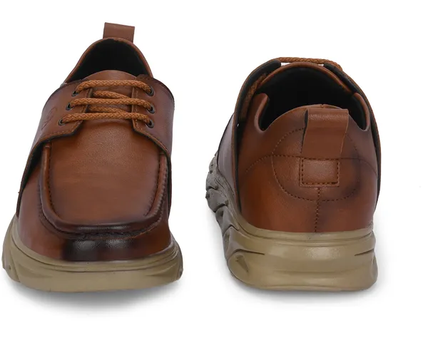 KASTAVA_Casual_Shoes,_Tan_Lace_Up_Sneakers_For_Men_(Tan)