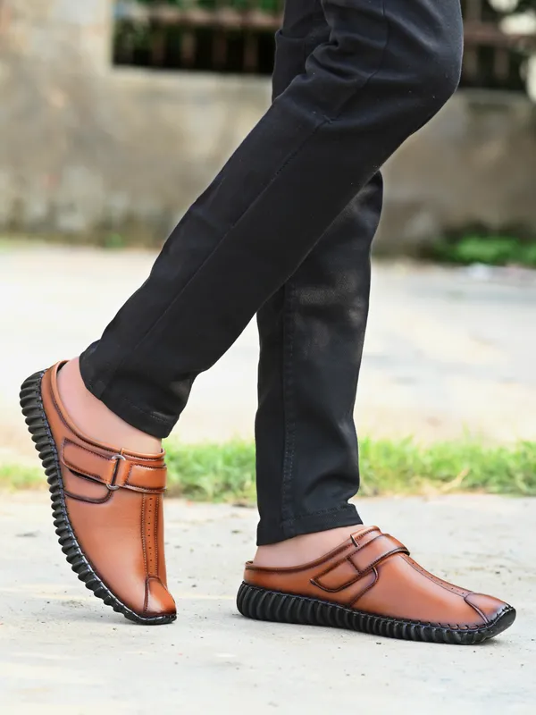 Tan_Synthetic_Leather_Slip-On_Comfort_Casuals_Shoes_For_Men