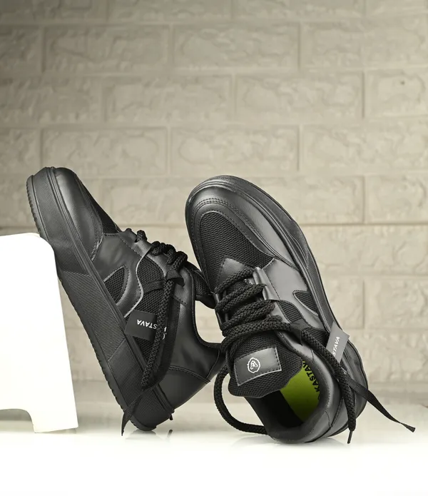 Black_Synthetic_Leather_Lace-Ups_Casuals_Shoes_For_Men