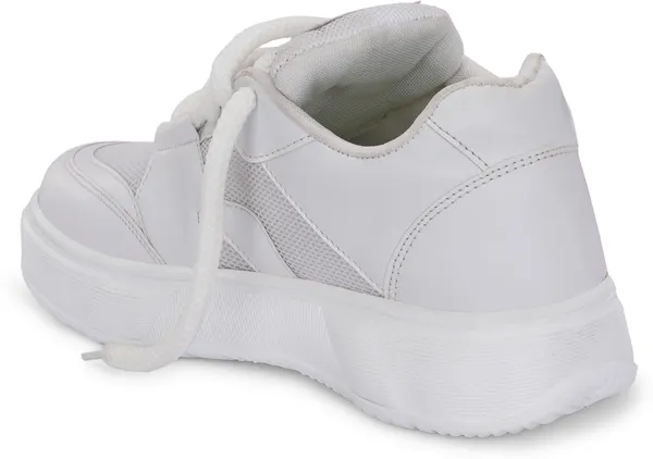 White_Synthetic_Leather_Lace-Ups_Casuals_Shoes_For_Men