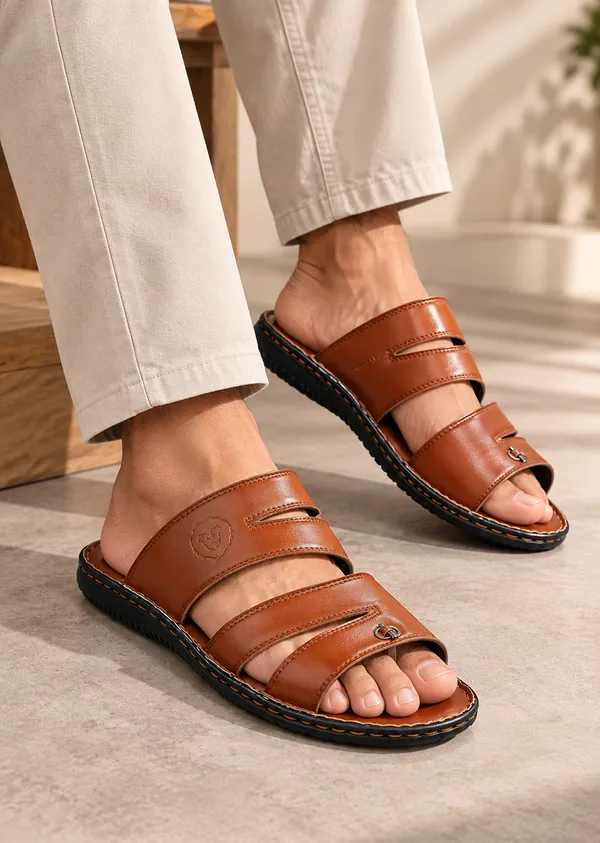 104_tan_-_Synthetic_Cushioned_Comfortable_Men_Sandals_
