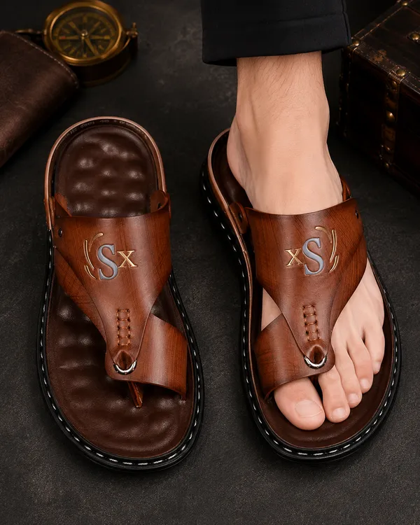 Brown_Peshwari_Cum_Casual_Synthetic_LEATHER_Sandal_&_Slipper_For_Men-Kastava