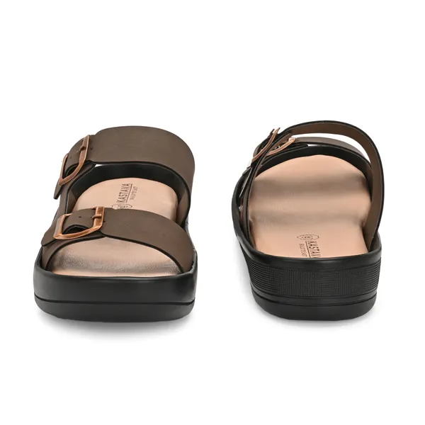 KASTAVA_Men_Casual_slippers_in_black_colour