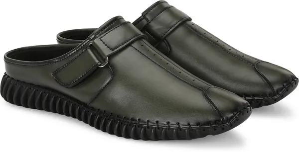KASTAVA_Premium_Synthetic_Slip_On_Half_Casuals_For_Men_(Green)
