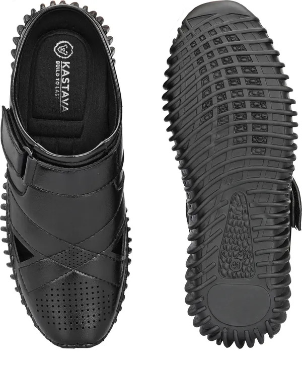 KASTAVA_Men_Sandals_(Black)