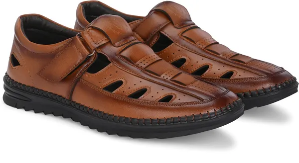 KASTAVA_Premium_Cushioned_Fisherman_Men_Sandals_(Tan)