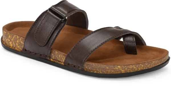 KASTAVA_Cross_Strap_Synthetic_Toe_Ring_Men_Sandals_(Brown)
