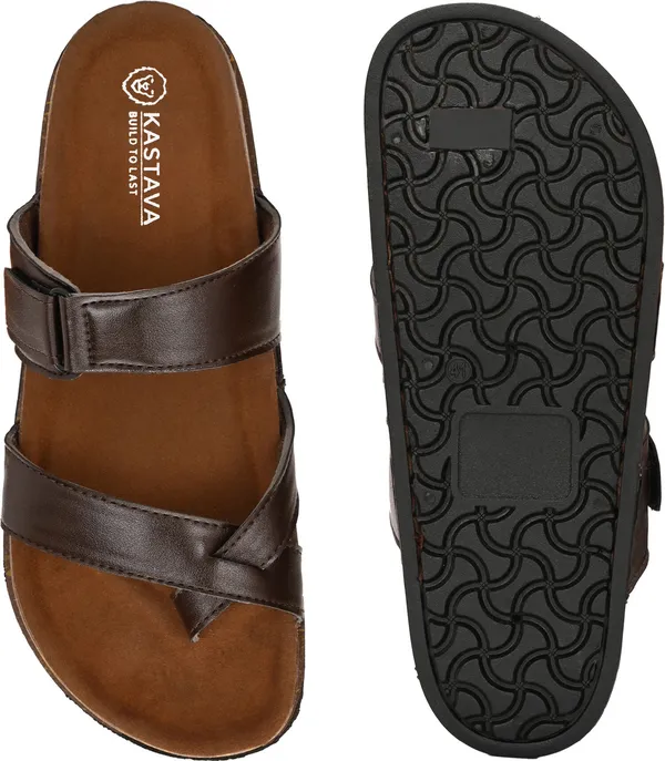 KASTAVA_Cross_Strap_Synthetic_Toe_Ring_Men_Sandals_(Brown)