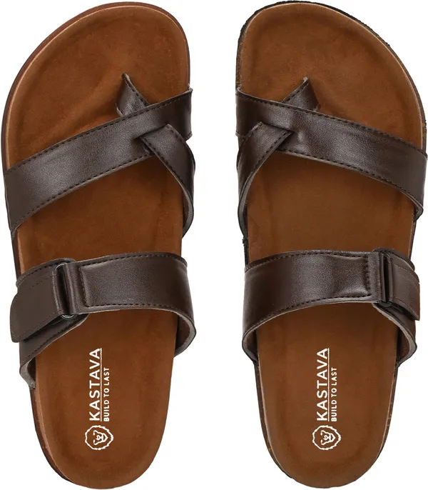 KASTAVA_Cross_Strap_Synthetic_Toe_Ring_Men_Sandals_(Brown)