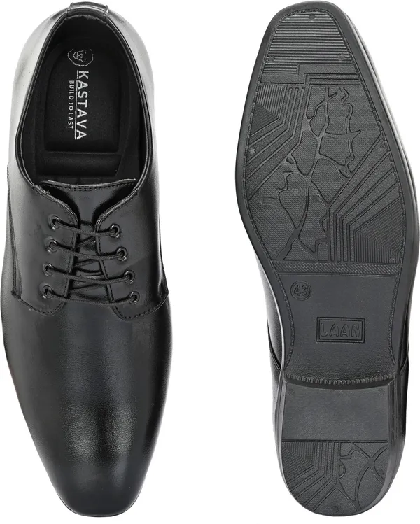 KASTAVA_Kastava_KS-125_Formal_Synthetic_Lace-Up_Derby_For_Men_(Black)