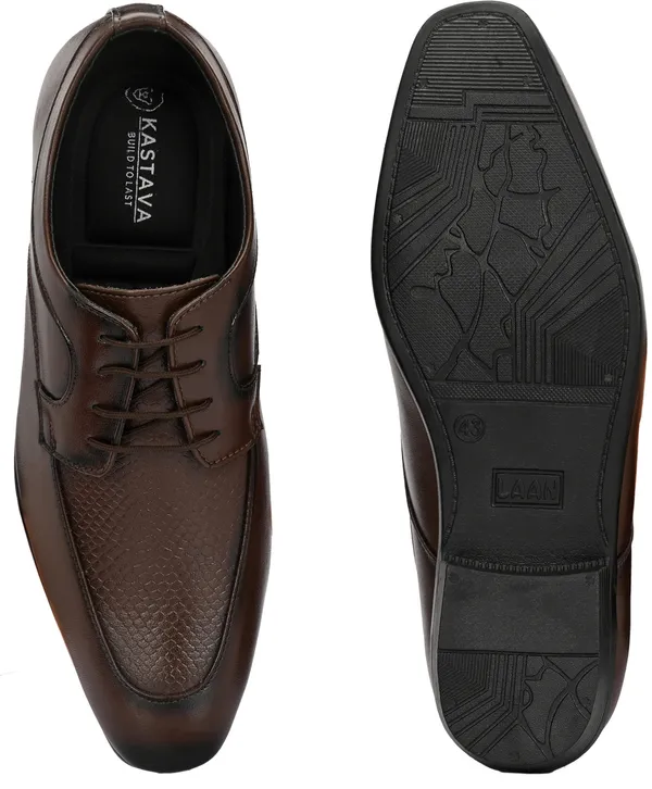 KASTAVA_Kastava_KS-125_Formal_Synthetic_Lace-Up_Derby_For_Men_(Brown)