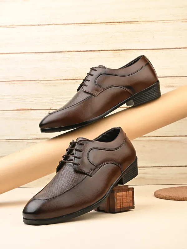 KASTAVA_Kastava_KS-125_Formal_Synthetic_Lace-Up_Derby_For_Men_(Brown)