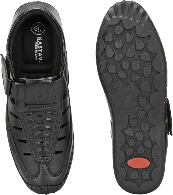 KASTAVA_Men_Sandals_(Black)