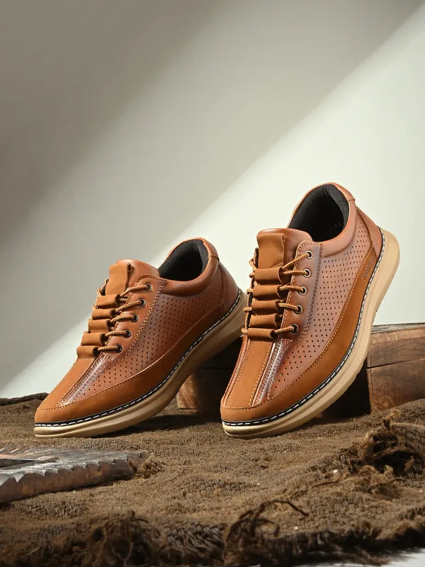 KASTAVA_Kastava_KS-128_Casual_Synthetic_Lace_Sneakers_For_Men_(Tan)