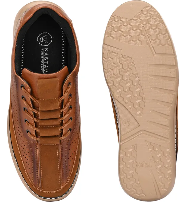 KASTAVA_Kastava_KS-128_Casual_Synthetic_Lace_Sneakers_For_Men_(Tan)