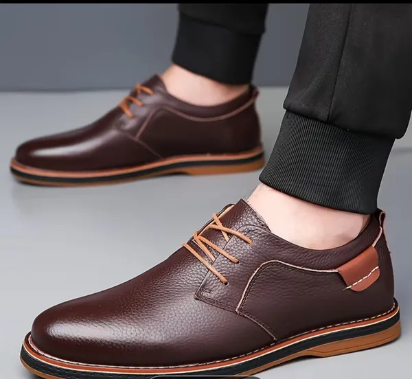 Kastava_Premium_Brown_Lace-Up_Partywear_Shoes_for_Men