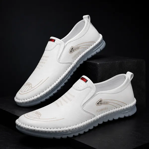 Kastava_Men’s_Cushioned_White_Breathable_Loafers
