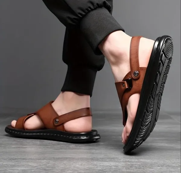 Brown_Peshwari_Cum_Casual_Synthetic_LEATHER_Sandal_&_Slipper_For_Men-Kastava