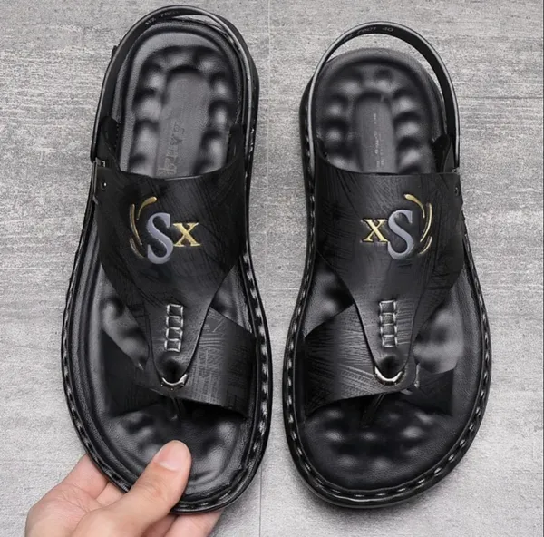 Black_Peshwari_Cum_Casual_Synthetic_Leather_Sandal_And_Slipper_For_Men-_Kastava
