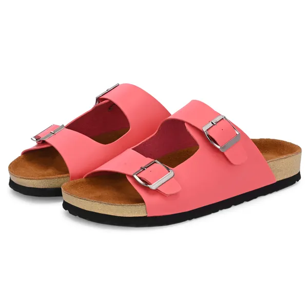Pink_slippers_with_hiqh_quality_sythetic_leather,_genuine_leatherite_cushioned_insoles_and_rubber_sole_for_a_long_lasting_effect