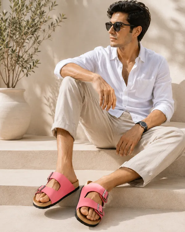 Pink_slippers_with_hiqh_quality_sythetic_leather,_genuine_leatherite_cushioned_insoles_and_rubber_sole_for_a_long_lasting_effect